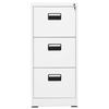 vidaXL Filing Cabinet White 46x62x102.5 cm Steel