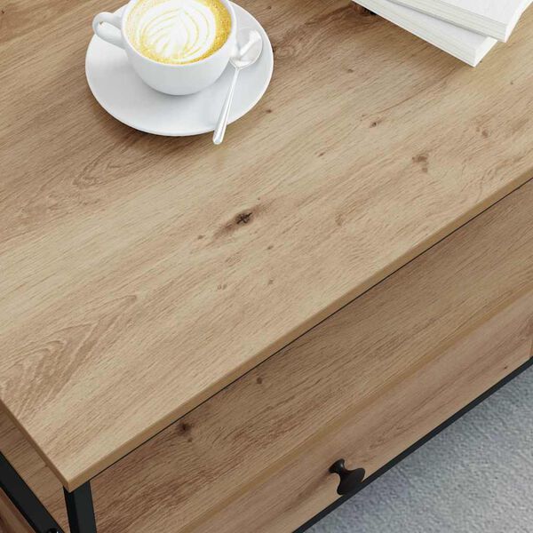 vidaXL Coffee Table Artisan oak 100 x 51 x 45 cm Engineered wood