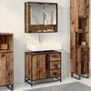 vidaXL Bathroom Cabinet Old Wood 65 x 33 x 60 cm Engineered Wood