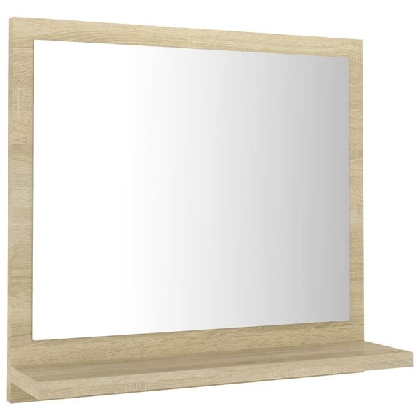 vidaXL Bathroom Mirror Sonoma Oak 40x10.5x37 cm Engineered Wood