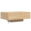 vidaXL Coffee Table with LED Lights Sonoma Oak 85x55x31 cm