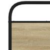 vidaXL Bed Frame Without Mattress 75x190 cm Small Single Sonoma Oak Engineered Wood