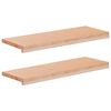 vidaXL Window Sills 2 pcs Natural 70 x 25 x 2 cm Solid Beech Wood