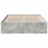 vidaXL Bed Frame without Mattress Concrete Grey 160x200 cm