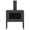 vidaXL Fire Pit Black 60 x 40 x 96 cm Steel
