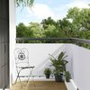 vidaXL Balcony Screen White 300x100 cm Poly Rattan