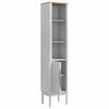 vidaXL Bathroom Tall Cabinet White 35 x 30 x 160 cm Solid Pine Wood