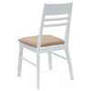 vidaXL Dining Chairs 2 pcs White 43 x 54 x 89 cm Solid Rubber Wood