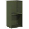 vidaXL Firewood Rack Olive Green 40x30x80 cm Cold-rolled steel