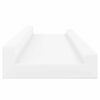 vidaXL Picture Frame Ledge Shelves 2 pcs White 40x9x3 cm MDF