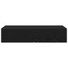 vidaXL Wall Shelf with Drawers Black 80x33x17 cm Engineered Wood
