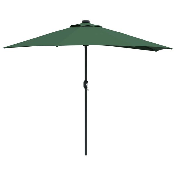 vidaXL Garden Parasol Green 294 x 150 x 224 cm Polyester and Steel