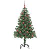 vidaXL Christmas Tree with 150 LEDs with Stand Green 150 cm PVC