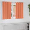 vidaXL Blackout Curtains with Rings 2 pcs Terracotta 140 x 140 cm