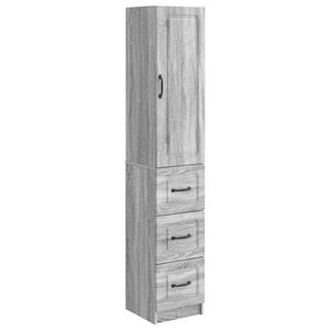 vidaXL Cabinet Set 2 pcs Grey Sonoma 33 x 34.5 x 87 cm Engineered Wood