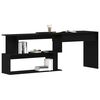 vidaXL Desk Black Oak 200 x 50 x 76 cm Engineered Wood
