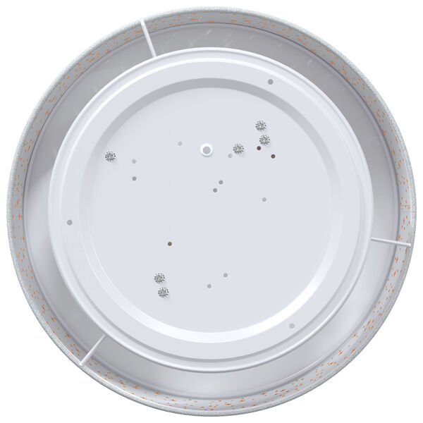 vidaXL Ceiling Lamp with Spotlights Grey 38 x 38 x 13.5 cm Fabric