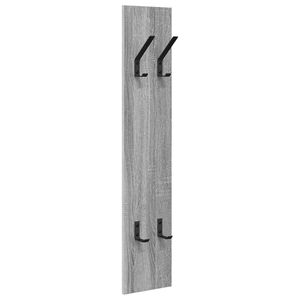 vidaXL Wall-Mounted Coat Rack Grey Sonoma 20 x 1.5 x 100 cm