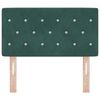 vidaXL Headboard with Headboard Dark Green 80 cm Faux Leather