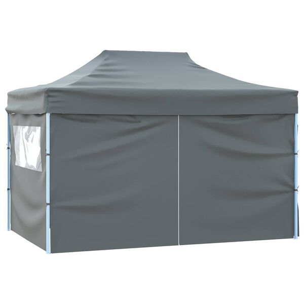 vidaXL Party Tent Folding Anthracite 291 x 431 x 315 cm Oxford Fabric