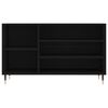 vidaXL Shoe Cabinet Black 102x36x60 cm Engineered Wood