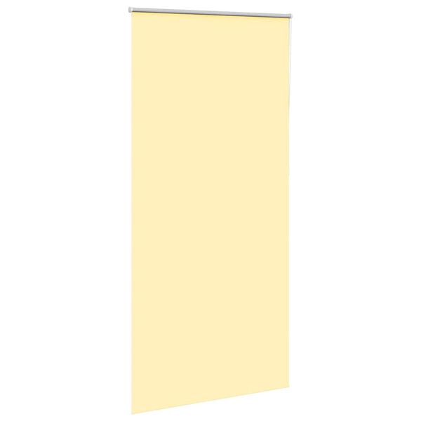 vidaXL Roller Blind Blackout Yellow 90x230 cm Fabric Width 85.7 cm Polyester