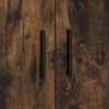 vidaXL Storage Cabinet Smoked oak 108 x 41 x 40 cm Engineered wood