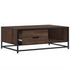 vidaXL Coffee Table Brown Oak 90x57x35 cm Engineered Wood and Metal