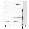 vidaXL Sideboard High Gloss White 69.5x34x90 cm Engineered Wood