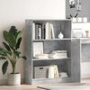 vidaXL Bookcase Concrete Grey 80x24x109 cm Engineered Wood
