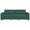 vidaXL Sofa Dark Green 221 x 78 x 80 cm Fabric