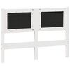 vidaXL Headboard Other White and light grey 135 cm Solid pine wood