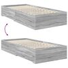 vidaXL Bed Frame with Drawer with Headboard Manual Engineered Wood