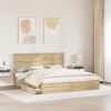 vidaXL Storage Bed with Drawer Sonoma Oak 180 x 200 cm Engineered Wood