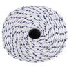 vidaXL Boat Rope White 8 mm 250 m Polypropylene
