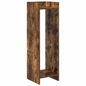 vidaXL Plant Stand Smoked Oak 30 x 30 x 100 cm Engineered Wood