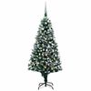 vidaXL Artificial Christmas Tree with LEDs&Ball Set&Pine Cones 150 cm