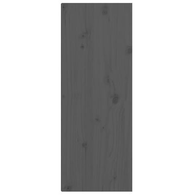 vidaXL Wall Cabinets 2 pcs Grey 30x30x80 cm Solid Wood Pine