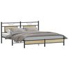 vidaXL Bed Frame without Mattress Sonoma Oak 160x200 cm Engineered Wood