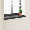 vidaXL Window Sill Anthracite with Wood Grain 100 x 35 x 4.5 cm PVC