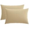 vidaXL Cushion Cover 2 pcs HEERLEN Beige 50 x 75 cm Polyester