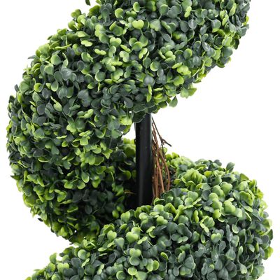 vidaXL Artificial Boxwood Spiral Plant with Pot Green 59 cm
