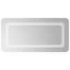 vidaXL LED Bathroom Mirror Transparent 60 x 30 cm Tempered Glass