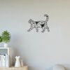 Homemania Wall Decoration Cat 46x37 cm Steel Black