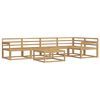vidaXL Outdoor Sofa Set 6 pcs White 79 x 79 x 37 cm Solid Acacia Wood