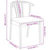 vidaXL Dining Chair 2 pcs Natural and Light Solid Rubberwood
