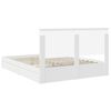 vidaXL Storage Bed with Headboard White 160 x 200 cm Engineered Wood