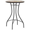 vidaXL Mosaic Bistro Set Terracotta and White Iron and Ceramic