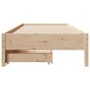 vidaXL Bed Frame without Mattress 100x200 cm Solid Wood Pine