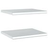 vidaXL Wall Shelves 2 pcs 50x40x3 cm Silver Stainless Steel